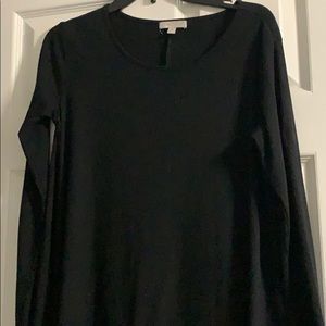 Long sleeve black dress